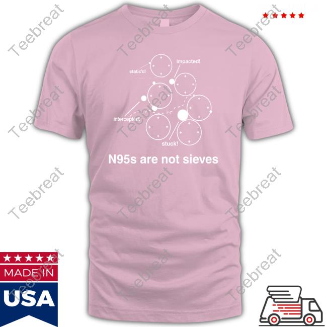 Official N95s Are Not Sieves Static'd Impacted Intercepted Stuck T-Shirt