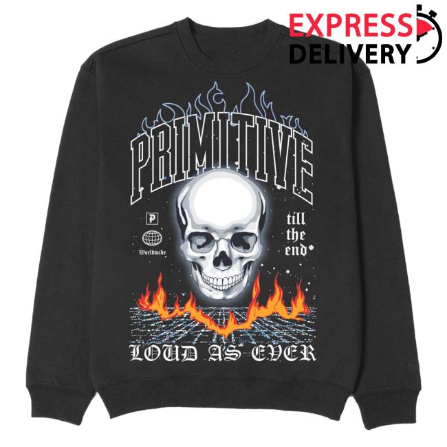 Official Primitive Skateboarding Apparel Clothing Merch Store Shop Scorcher Loud As Ever Hood