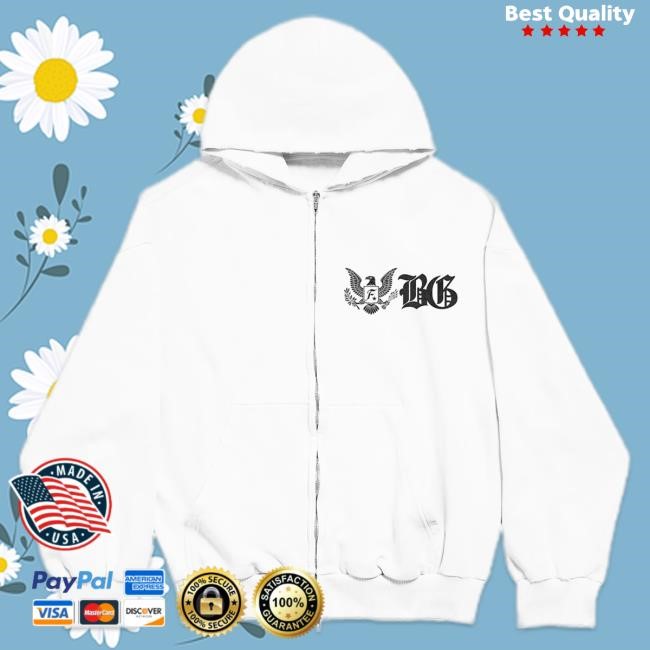 Fbg Eagle Zip-Up Hood : White Freebandz Official