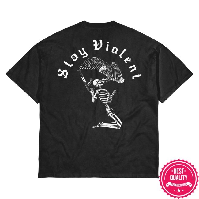 Brothersinarms Stay Violent Oversized New Shirt