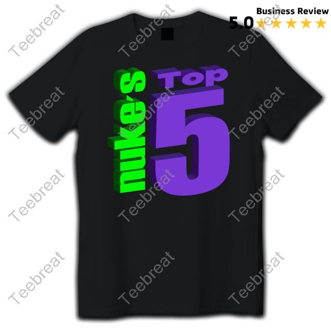 Official Nukestop5 Merch Nuke's Top 5 Logo Hoodie
