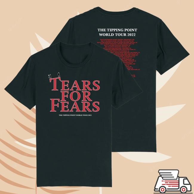 Tears For Fears 2022 Tour Black Top Shirt