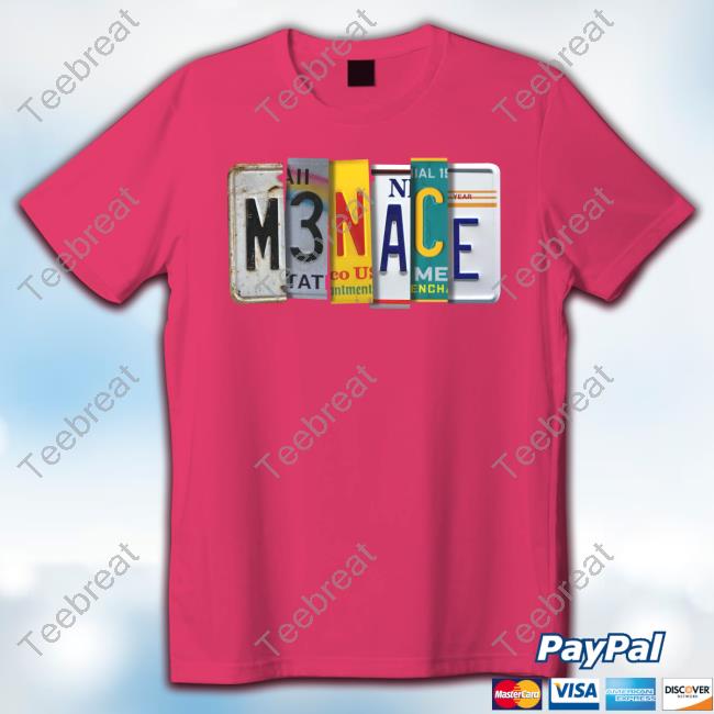 Kanel Joseph Merch Kaneljoseph Menace License Plate Black Hoodie