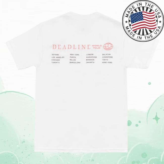 Deadline Tour Merch BLACKPINK World Tour Shirts White | Blackpink Official Merch Store