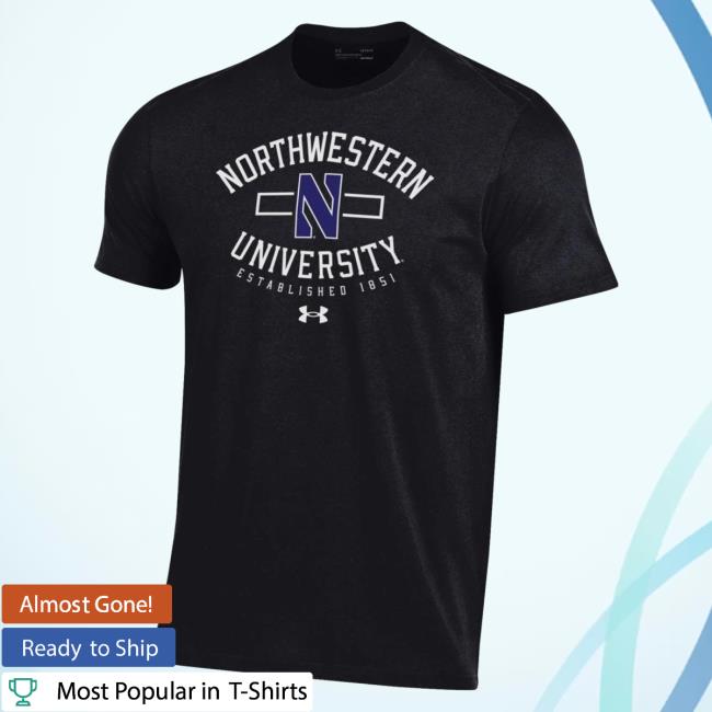 Official Northwestern Wildcats Under Armour Arch Establishment T-Shirt