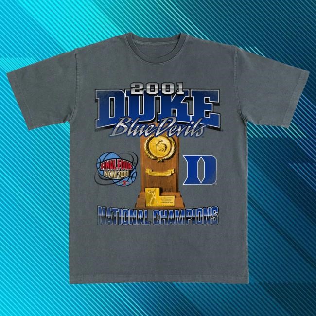 Slam Goods Duke 2001 Champions Heavy Tee – NCAA Fan Wardrobe Essential