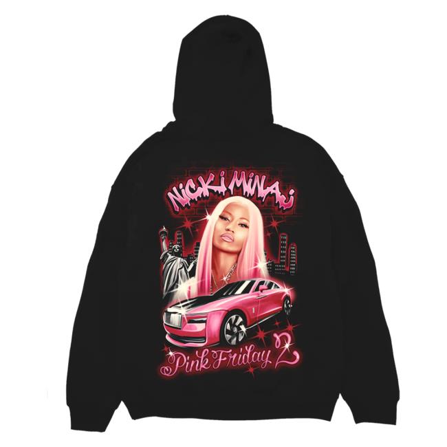 Official Nicki Minaj Merch Store Nicki Minaj Pink Friday 2 Airbrush Pullover Sweatshirt Nicki Minaj Clothing Nickiminaj
