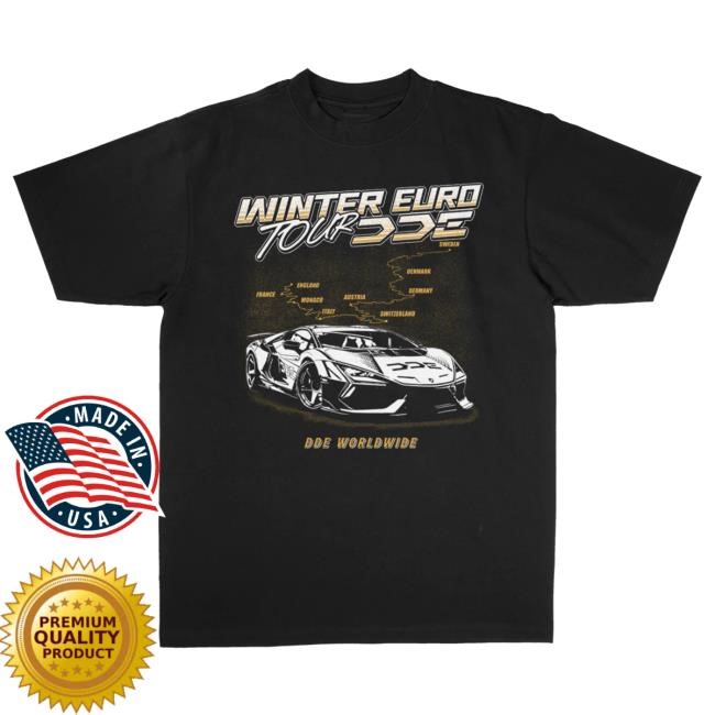 Official DDE Merch Garage Winter Euro Tour Tshirt (limited time only) Tshirt DDE Store