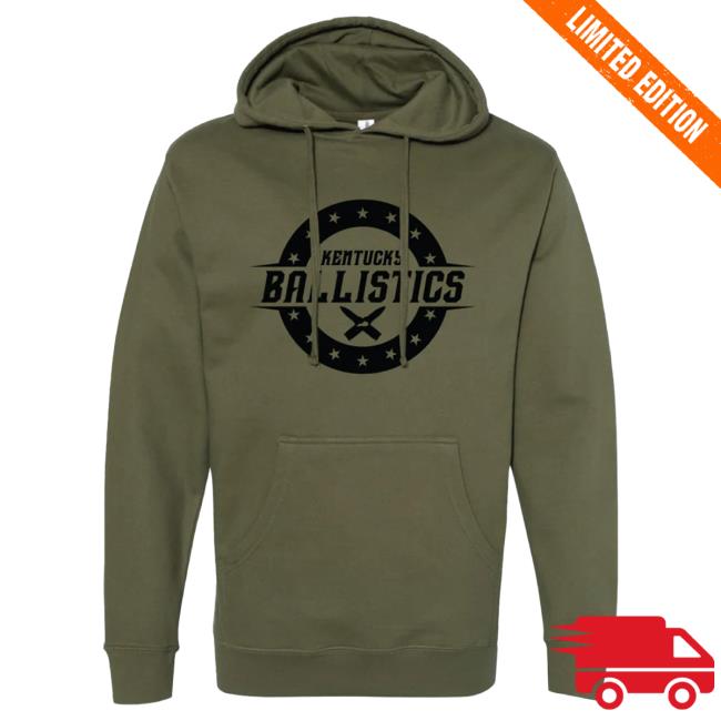 Official Kentucky Ballistics Merch KB Logo Popover Sweatshirt Kentucky Ballistics Clothing Shop