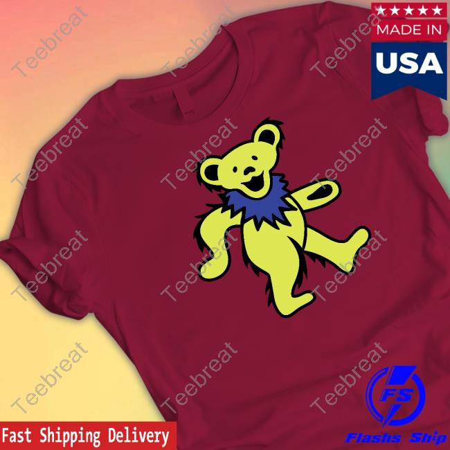 Section119 Grateful Dead Classic Navy With Yellow Bear Hoodie