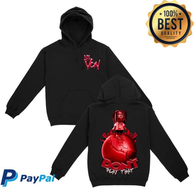 Official King Von Merch Store Top Of The World Sweatshirts Black King Von Apparel Clothing Shop KingVon