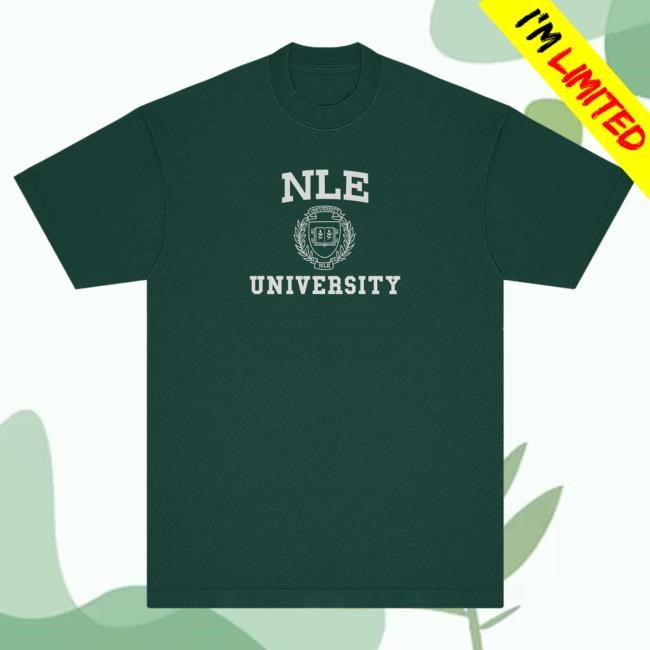 Official Warner Records Merch Store Shop NLE Choppa NLE University Black Tees NLEChoppa