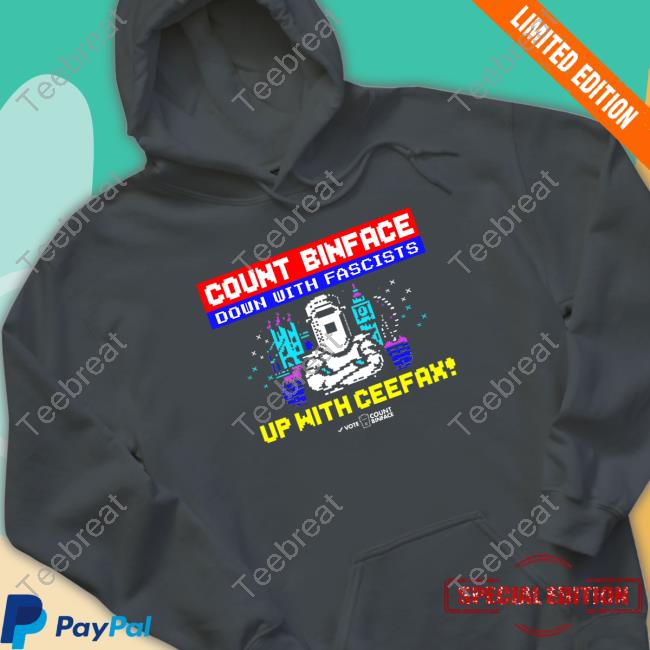 Official Count Binface - Up With Ceefax Tees