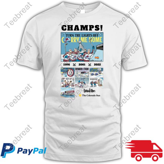 The Colorado Sun Merch Drew Litton's Avalanche Tribute T-Shirt