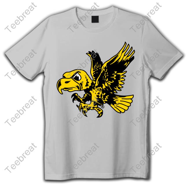 University Of Iowa Wall Decals Iowa Old School Flying Herky Tee Shirt