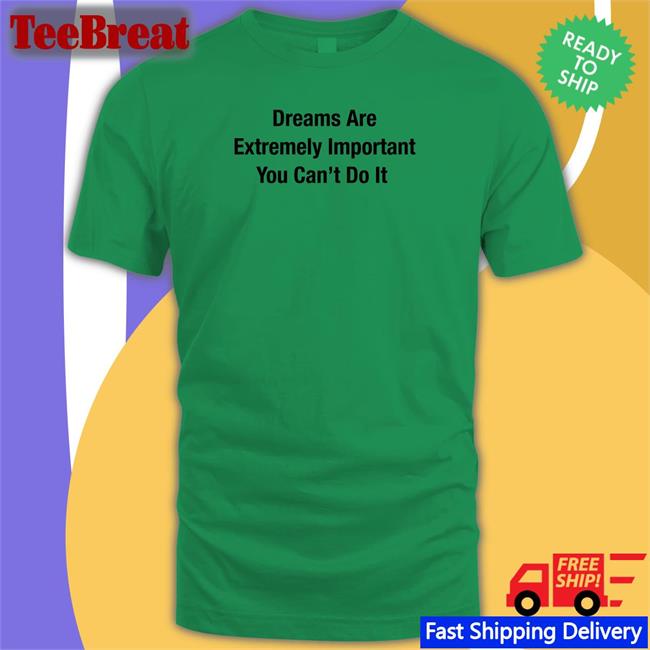 Dreams Are Extremely Important You Can't Do It Shirts Poorly Translated Shirts Translatedtees