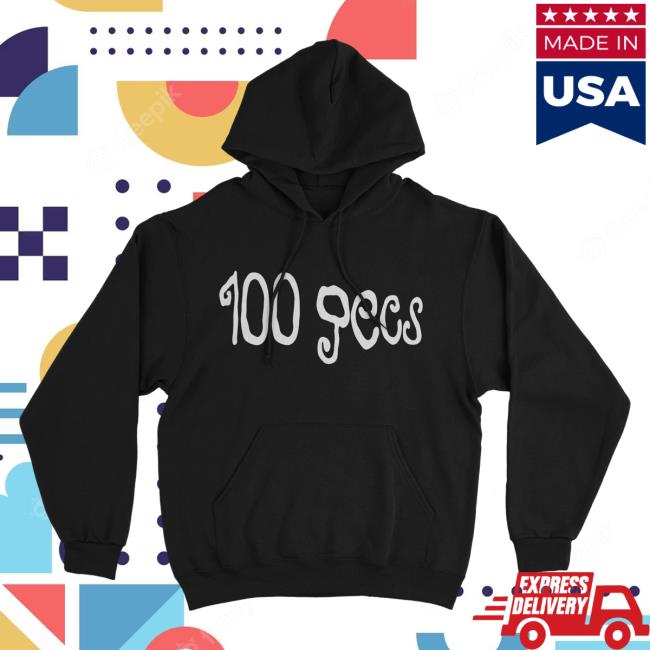 Official Atlantic Records Merch 100 Gecs Curly Logo Hoodies 100Gecs