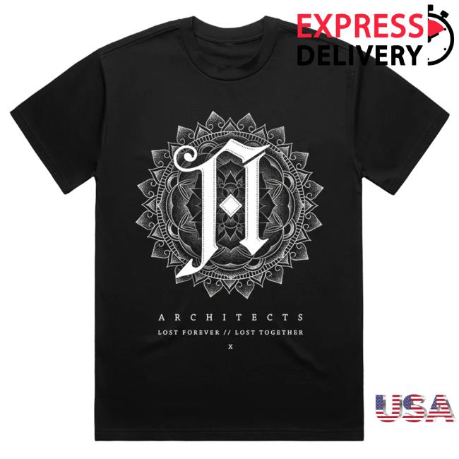 Architects Merch Store | Lost Forever // Lost Together Black New Shirt