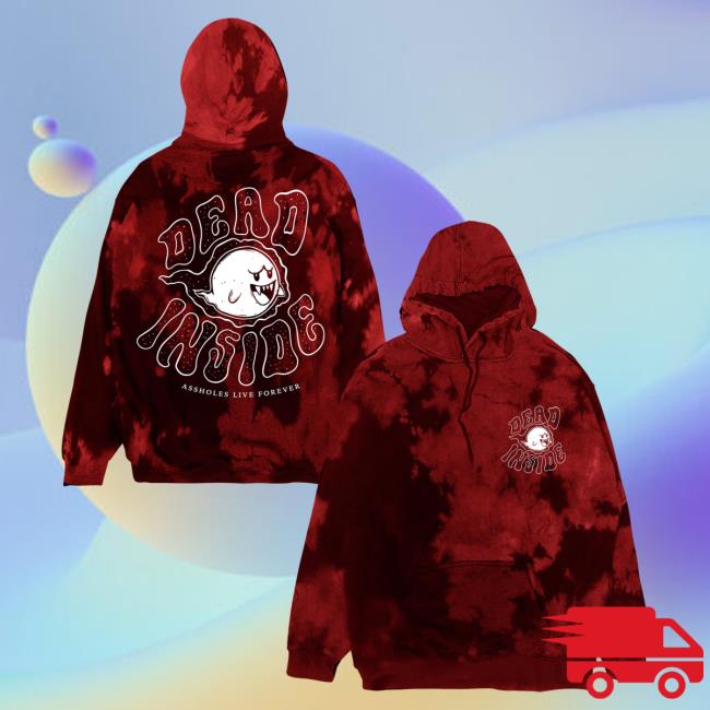 Official Linda Fine Gold Merch Store Assholes Live Forever Linda Finegold Dead Inside Blood Spatter Tie Dye T-Shirts Lindafinegold Apparel Clothing Shop AssholesLiveForever