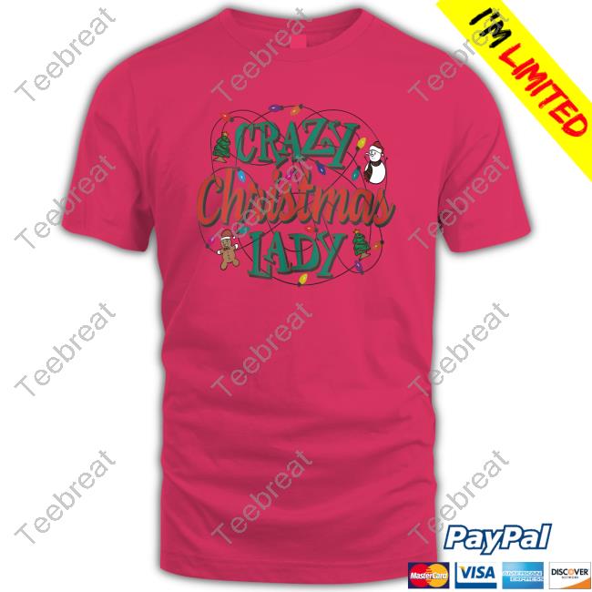 Official Hillbillies Apparel Merch Crazy Christmas Lady Tee