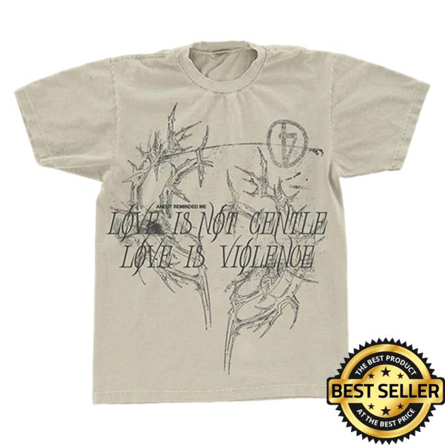 Official D4vd Merch D4vd Love Is Violence Popover Shirt