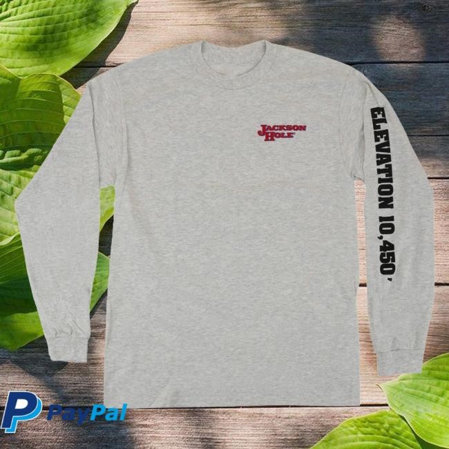 Jackson Hole Trail Map Logo Long Sleeve Tee