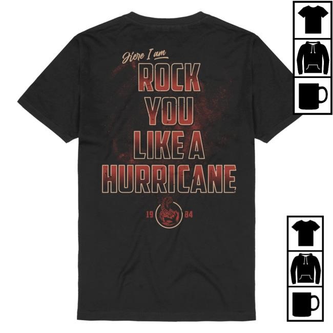 Official Scorpions Hurricane Tee Official Scorpions Store Merch Hurricane New Shirt