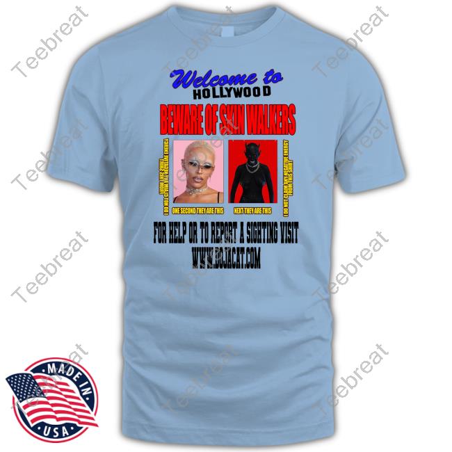 Official Doja Cat Merch Welcome To Hollywood Beware Ofskin Walkers Tee