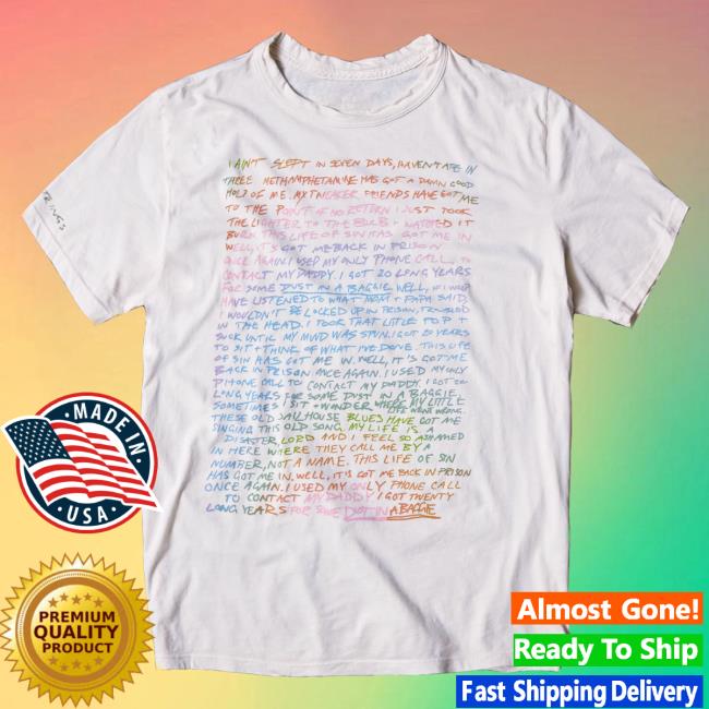 Official Billy Strings Merch Store Shop Billy Strings Imogene + Willie X Billy Strings Dust In A Baggie Lyrics Top Shirt