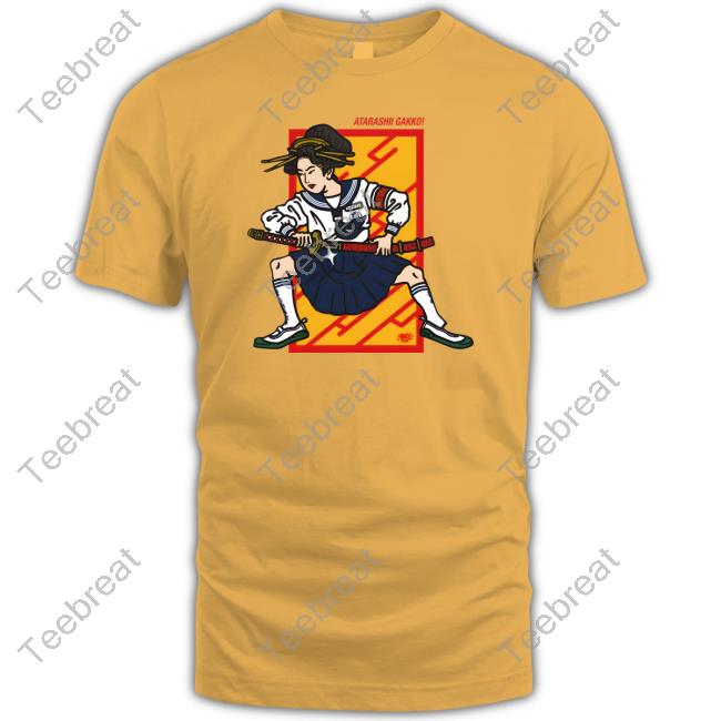 Atarashii Gakko Merch Black Samurai Tee
