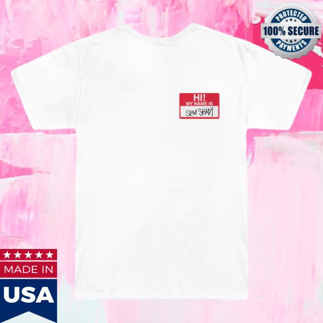 Official Eminem Merch Store Slim Shady Eminem Hi, My Name Is... New Shirt Eminem Apparel Clothing Shop SlimShady