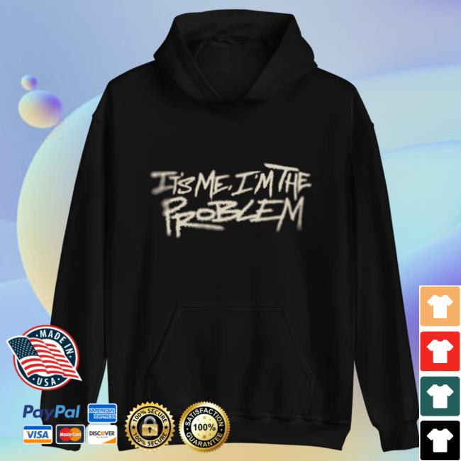 Official Interscope Records Lil Poppa 'It's Me, I'm The Problem' Black Pullover Hoodie LilPoppa
