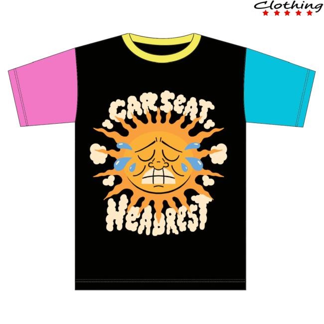 Official Car Seat Headrest Merch Colorblock Sun Shirt 2024