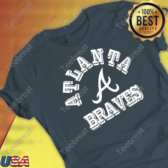 Mlb 47 Brand Atlanta Braves Fieldhouse Scoop Tee Shirt