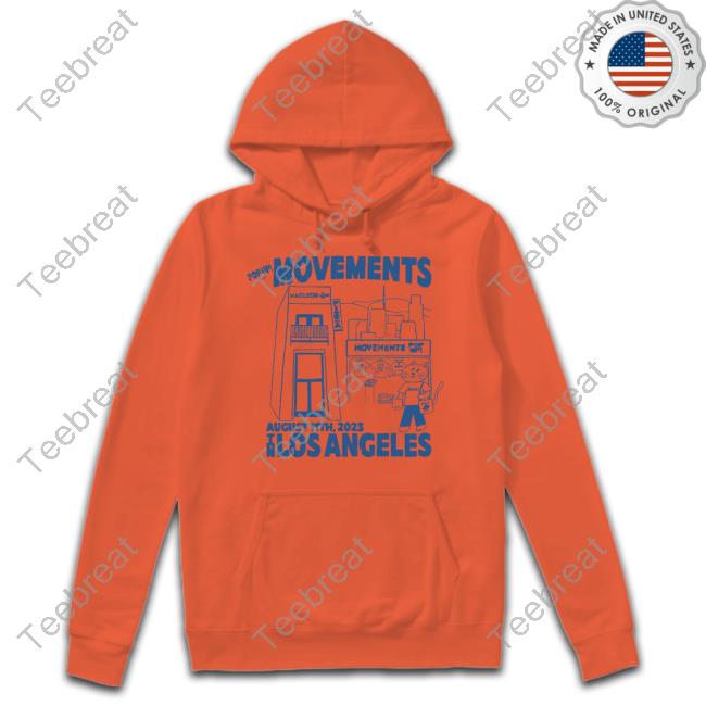Movements Merch L.A. Pop Up Tee Official Pop Up! With Movements August 11Th 2023 In Los Angeles Long Sleeve Tee