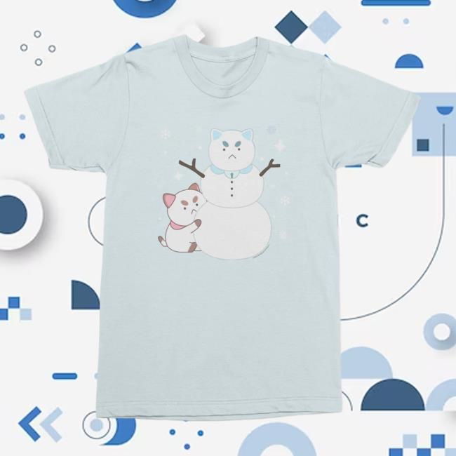 Bee And Puppycat Snowman Crewneck Sweatshirt