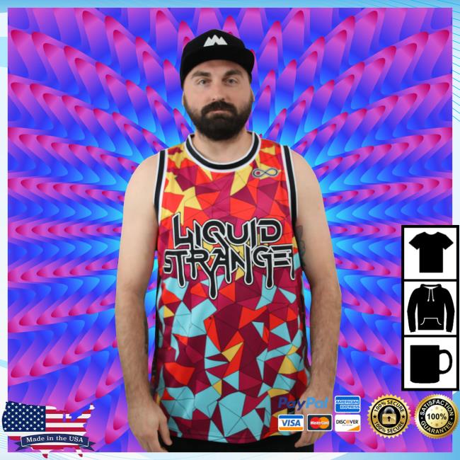 Official Wakaan Merch Store Liquid Stranger 'Geometric' Basketball Jersey Attractive Shirt
