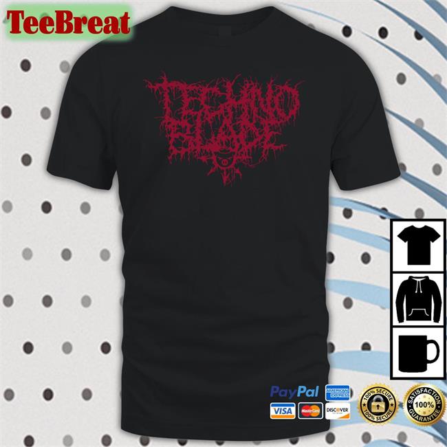 Technoblade Metal Font Hooded Sweatshirt