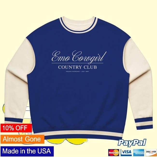 Megan Moroney Official Store Emo Cowgirl Country Club Sweater
