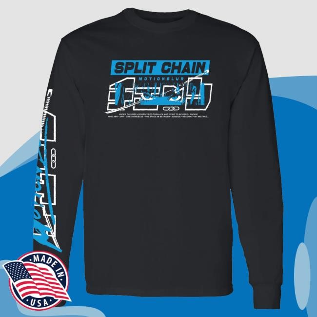 Official Down Right Merch Split Chain - US Exclusive motionblur Long Sleeve