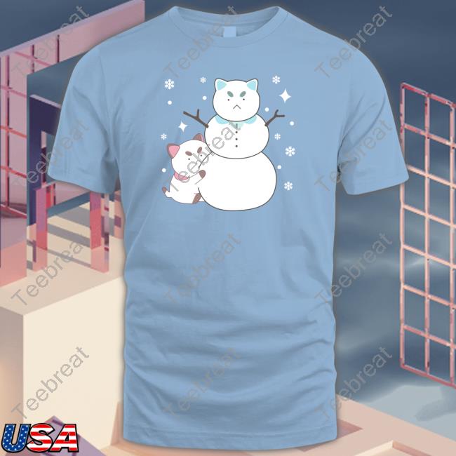Official Bee And Puppycat Merch Snowman T Shirt