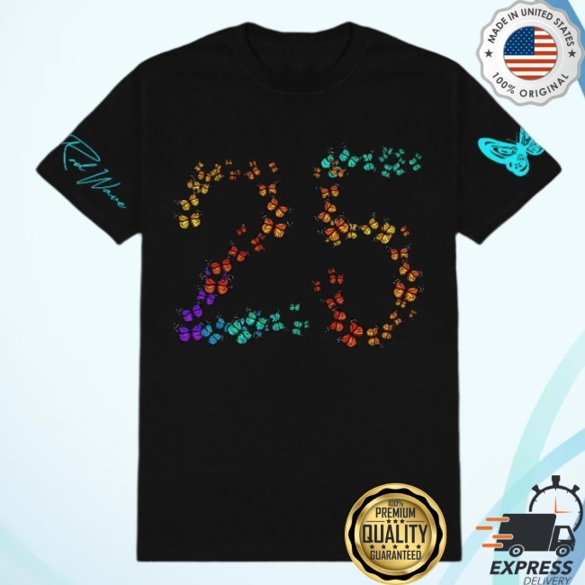 Rod Wave 25 Butterfly Tee