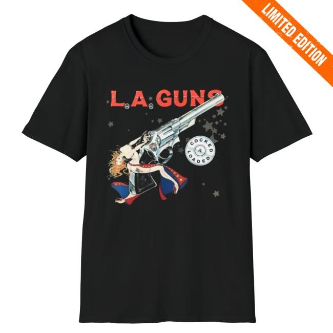L.A. Guns Music L.A. Guns "Cocked and Loaded" Classic Album T Shirt