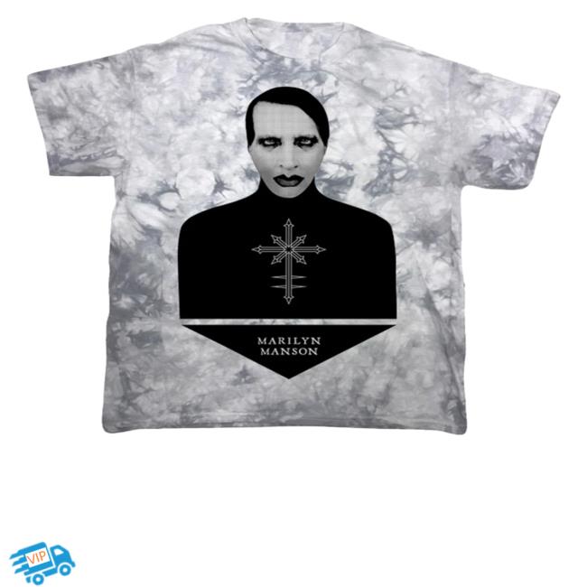 Official Chaos Bust Marilyn Manson Tie Dye Tees