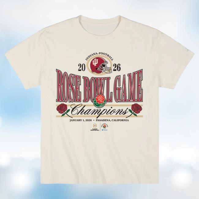 Indiana Hoosiers 2026 Rose Bowl Champs Tee Homefield Apparel