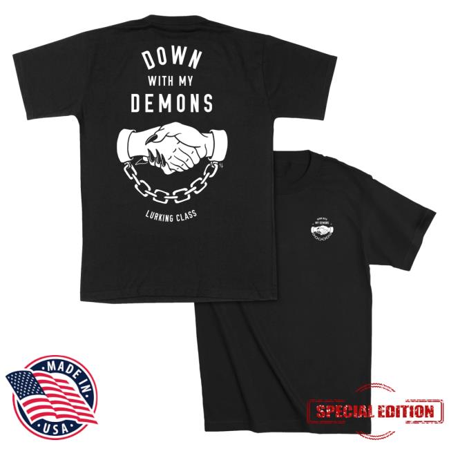 Official Lurking Class Clothing Down With My Demons T-Shirt Black LurkingClass
