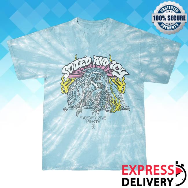 Official 21 Pilots Apparel Clothing Store Merch Tie-Dye Twenty One Pilots Surf Dragon Tie Dye T-Shirt TwentyOnePilots 21Pilots Shop