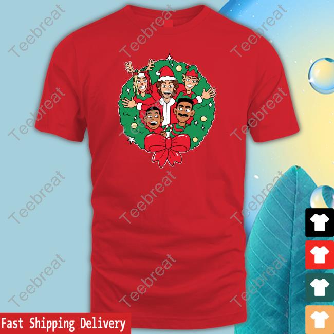 Benitez Merch Wreath Christmas Crewneck Sweatshirt Baylenlevine