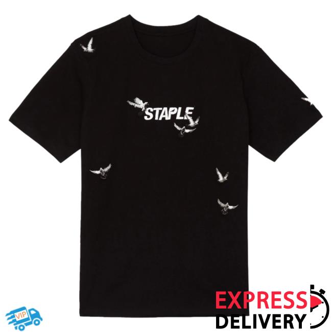 Official Staple Pigeon Clothing Flock Logo Hot Shirt Black Staplepigeon