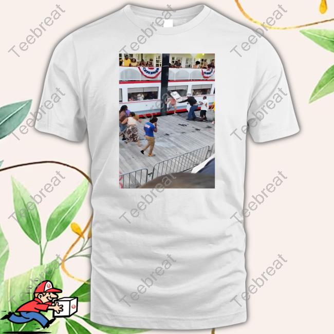White People Beat Black Security Guard At Riverfront Shirt White